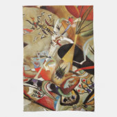 De Abstracte samenstelling van Kandinsky Theedoek (Verticaal)