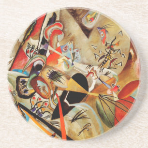 De Abstracte samenstelling van Kandinsky Zandsteen Onderzetter