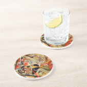 De Abstracte samenstelling van Kandinsky Zandsteen Onderzetter (Zijkant)