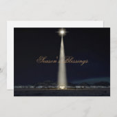 De abstracte Stal en de Ster van de Geboorte van Feestdagenkaart (Voorkant / Achterkant)