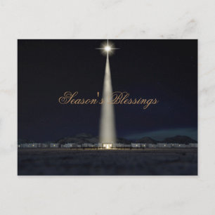 De abstracte Stal en de Ster van de Geboorte van Feestdagenkaart