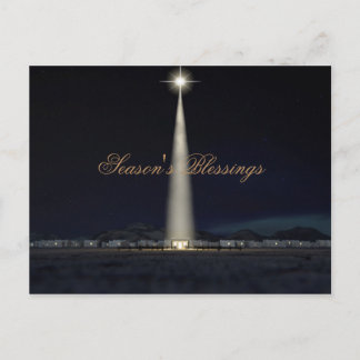 De abstracte Stal en de Ster van de Geboorte van Feestdagenkaart