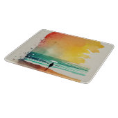 De Abstracte strand-kunst van Waves binnenlopen Snijplank (Hoek)