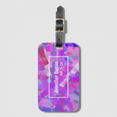 De abstracte textuur van de Slagen van de Borstel. Bagagelabel (Voorkant (verticaal))