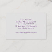 De abstracte textuur van de Slagen van de Borstel. Visitekaartje (Achterkant)