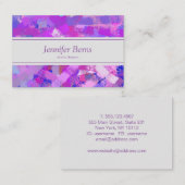 De abstracte textuur van de Slagen van de Borstel. Visitekaartje (Voorkant / Achterkant)