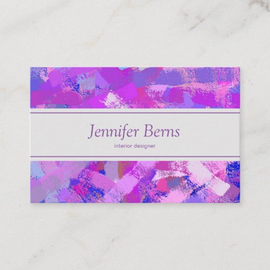 De abstracte textuur van de Slagen van de Borstel. Visitekaartje (Voorkant)