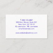 De abstracte textuur van de Slagen van de Borstel. Visitekaartje (Achterkant)