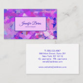 De abstracte textuur van de Slagen van de Borstel. Visitekaartje (Voorkant / Achterkant)