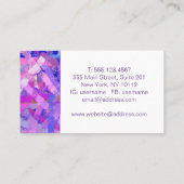 De abstracte textuur van de Slagen van de Borstel. Visitekaartje (Achterkant)