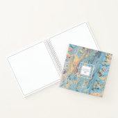 De Abstracte Textuur van de Stroom van de verf Bla Notitieboek (Binnen)