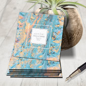 De Abstracte Textuur van de Stroom van de verf Bla Vierkante Visitekaartje