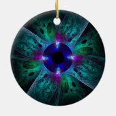 De Abstracte versiering van de oogkunst Keramisch Ornament (Achterkant)