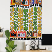 De Abstracte vliegvelden, New Orleans Poster (Thuiskantoor)