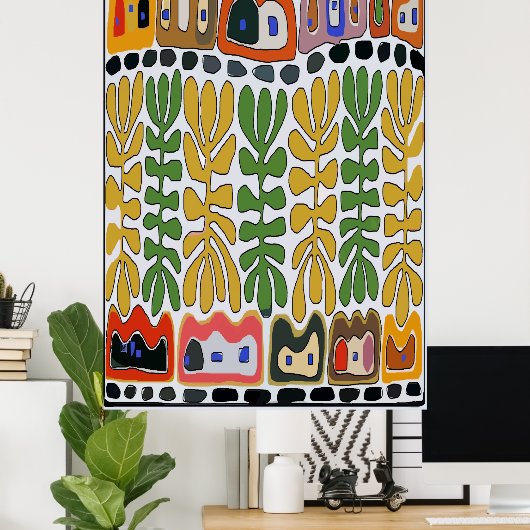 De Abstracte vliegvelden, New Orleans Poster (Thuiskantoor)