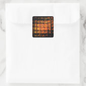 De Abstracte Wandspleetselaar Vierkante Sticker (Tas)
