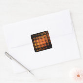 De Abstracte Wandspleetselaar Vierkante Sticker (Envelop)
