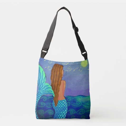 De Abstracte Zeemeerminnen van de Zon bekijken Crossbody Tas (Voorkant)