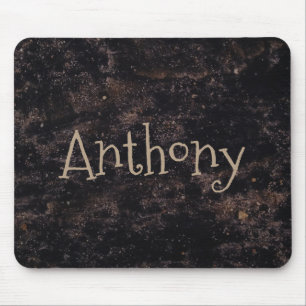 De Abstracte Zwarte en Bruine douane van de pret Muismat