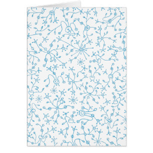 De abstraditie en fondo azul. Vegetación alieníg