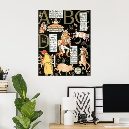 De Absurd ABC Childrens afdrukken Poster (Thuiskantoor)