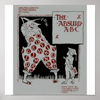 De Absurd ABC door Walter crane Poster