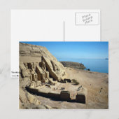De Abu Simbel Temples, Egyptische woestijn Briefkaart (Voorkant / Achterkant)