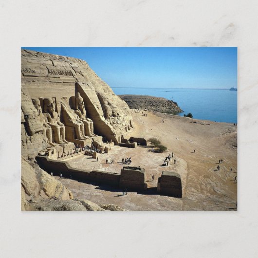 De Abu Simbel Temples, Egyptische woestijn Briefkaart (Voorkant)