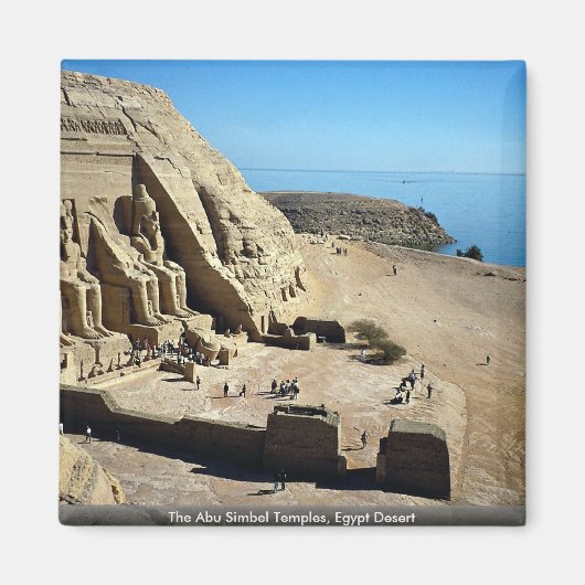 De Abu Simbel Temples, Egyptische woestijn Magneet (Voorkant)