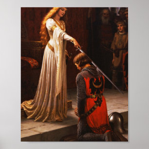 De Accolade Edmund Blair Leighton Poster