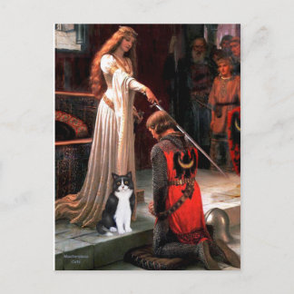 De Accolade - Zwarte en Witte Kat Briefkaart