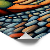 De accordeonspeler perfect poster (Hoek)