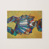 De accordionistische Cubistische kunst Legpuzzel (Horizontaal)