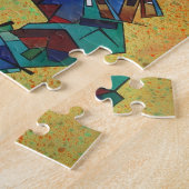 De accordionistische Cubistische kunst Legpuzzel (Zijkant)