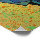 De accordionistische Cubistische kunst Poster (Hoek)