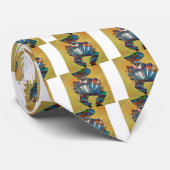 De accordionistische Cubistische kunst Stropdas (Opgerold)