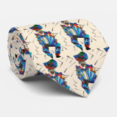 De accordionistische geometrische kunststijl stropdas (Opgerold)