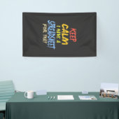 De accountant beschikt over een spreadsheet voor d spandoek (Beurs)