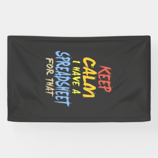 De accountant beschikt over een spreadsheet voor d spandoek (Horizontaal)