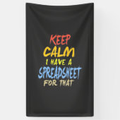 De accountant beschikt over een spreadsheet voor d spandoek (Verticaal)