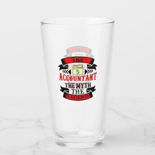 De accountant de mythe de legende glas (Achterkant)
