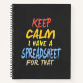 De accountant heeft een spreadsheet voor dat notitieboek (Voorkant)