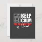 De accountant is hier bedankkaart (Voorkant)