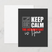 De accountant is hier bedankkaart (Voorkant / Achterkant)