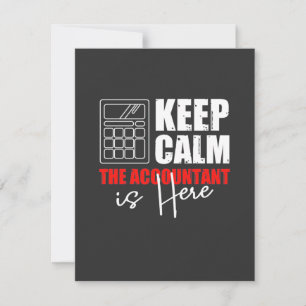 De accountant is hier bedankkaart