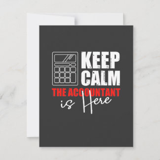 De accountant is hier bedankkaart