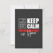 De accountant is hier bedankkaart (Voorkant)