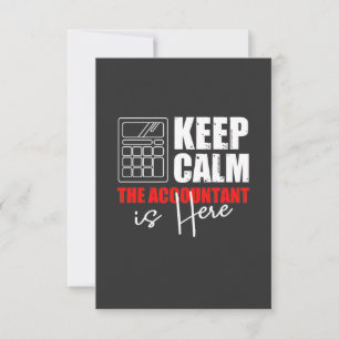 De accountant is hier bedankkaart