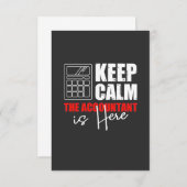 De accountant is hier bedankkaart (Voorkant / Achterkant)