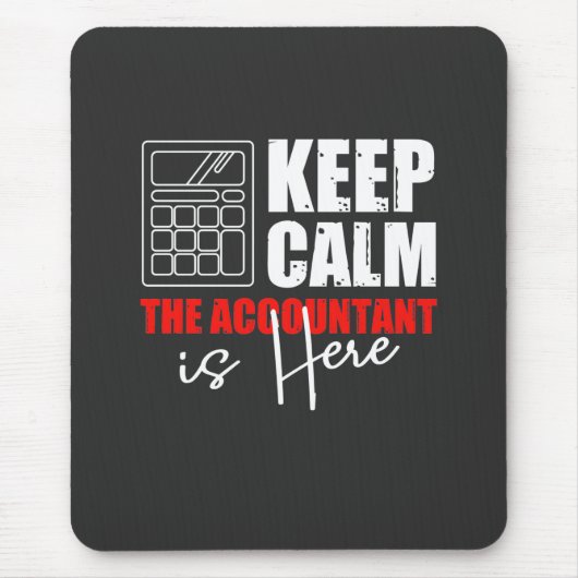 De accountant is hier muismat (Voorkant)